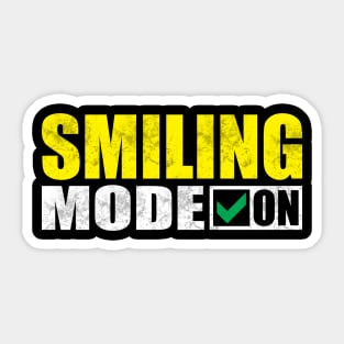 Smiling Mode On Sticker